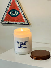 Load image into Gallery viewer, FIND YOUR TRIBE LOVE HARD LITTLE SIBLING SOY CANDLE