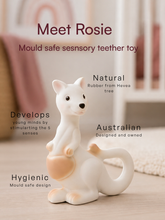 Load image into Gallery viewer, Rosie the Roo: Natural Rubber Teething Toy