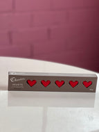 HEARTS  6 premium pure milk chocolate hearts