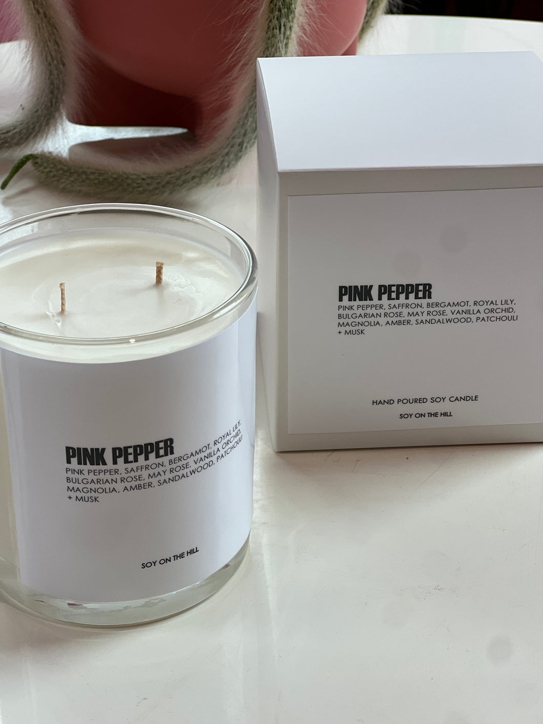 PINK PEPPER INSPIRED SOY CANDLE
