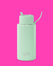 Load image into Gallery viewer, FRANK GREEN Ceramic Reusable Bottle MINT GELATO

