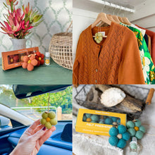 Load image into Gallery viewer, Felt Fresheners - Blue Cypress &amp; Jasmine
