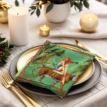 Load image into Gallery viewer, Jungle Walk Green Napkin 4Pc Set
