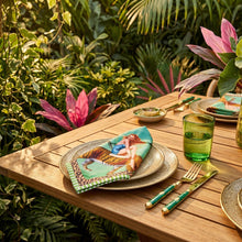 Load image into Gallery viewer, Jungle Walk Green Napkin 4Pc Set
