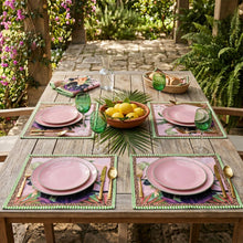 Load image into Gallery viewer, Jungle Walk Pink Napkin 4Pc Set
