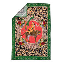 Load image into Gallery viewer, Alice Retro Glamour 100% Linen Tea Towel
